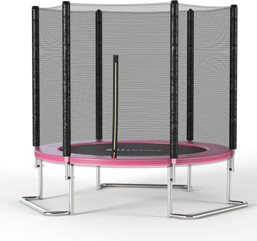 Miniatura 10 de SkyBound Trampolín para exteriores de 6 pies, 12 pies y 14 pies con recinto de red, trampolines recreativos para niños y adultos, patas