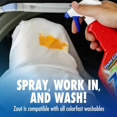 Miniatura 5 de Zout Spray quitamanchas para lavandería, fórmula de triple enzima, botellas de 22 onzas, paquete de 2