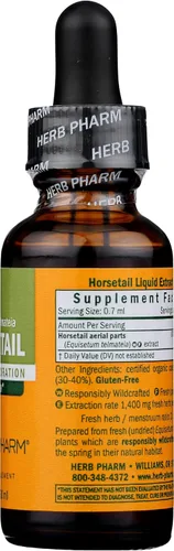 Miniatura 6 de Herb Pharm Extracto líquido de cola de caballo para apoyo del sistema urinario - 1 onza