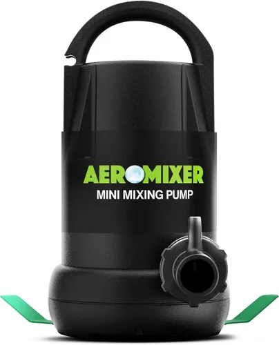 Aeromixer MINI Bomba sumergible de mezcla + aireación de 1/4 HP - Bomba de agua sumergible para mezcla y aireación de nutrientes, bombas de agua
