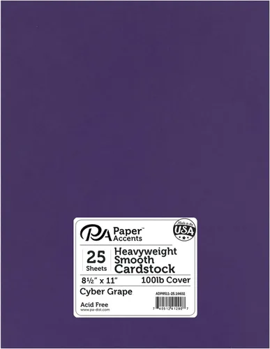 Miniatura 22 de PA Paper Accents - Cartulina suave pesada de 8.5 x 11 pulgadas, color azul, papel de cartulina de color de 111 libras para hacer tarjetas, álbumes