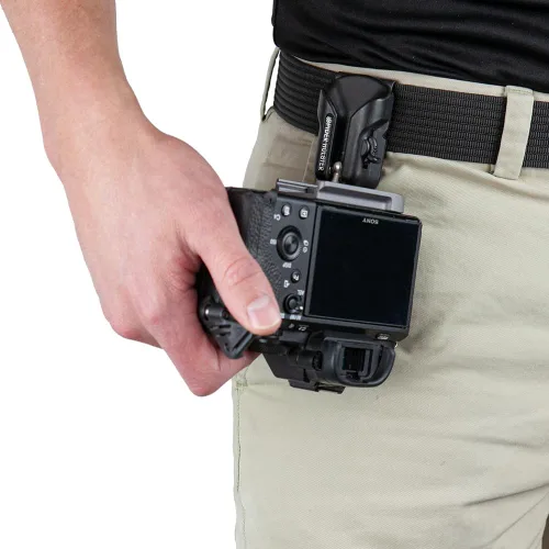 Miniatura 8 de Spider Holster – Pistolera de cámara con clip y opciones de extracción rápida y bloqueo seguro. Incluye placa para cámara con pin de acero Funda +