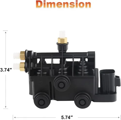 Miniatura 6 de JDMON Suministro de bloque de válvula de suspensión de aire compatible con Range Rover 2006-2013 Land Rover Discovery 3/LR3 2005-2009 4/LR4