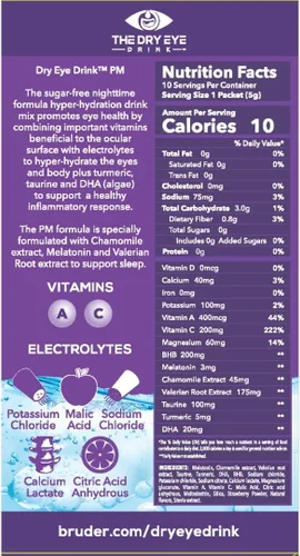 Miniatura 4 de l Hidratación definitiva para ojos secos l Paquetes de electrolitos en polvo sin azúcar l Mezclado con vitaminas, té verde, cúrcuma, taurina y DHA l