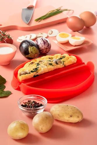 Miniatura 9 de Lekue Fabricante de Tortillas, Modelo #, Rojo Pequeño