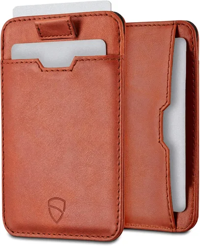 Miniatura 8 de Vaultskin CHELSEA - Cartera de piel delgada con bloqueo RFID para hombre, tarjetero minimalista con bolsillo frontal