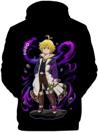 Miniatura 2 de CHLOBLOM Meliodas - Disfraz de animé con capucha 3D