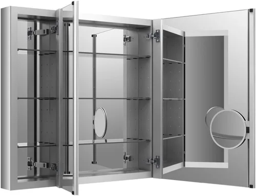 Miniatura 22 de KOHLER 99001-NA Verdera - Botiquín de baño de 15 pulgadas de ancho x 30 pulgadas de alto con espejo de aumento, gabinete de pared de baño empotrado