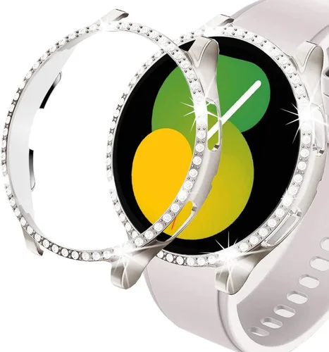 Miniatura 99 de DEALELE Paquete de 1 + 3 fundas y protector de pantalla compatible con Samsung Galaxy Watch FE / 5/4 de 1.575 pulgadas, funda protectora