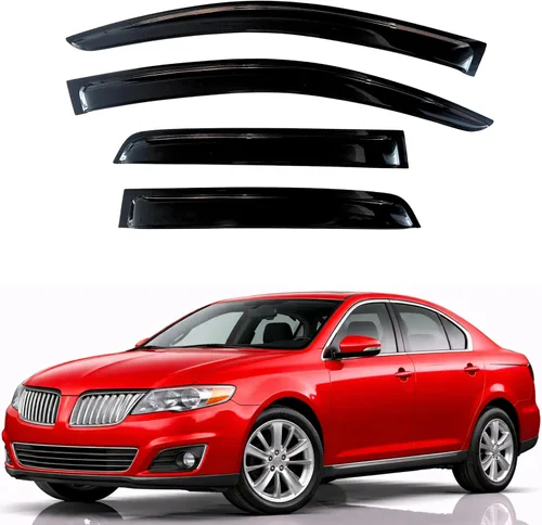 Miniatura 326 de KPY Visor de ventana compatible con Hyundai Tucson 2021-2025, 4 piezas de deflector de ventilación para ventana lateral, estilo Mugen, protector
