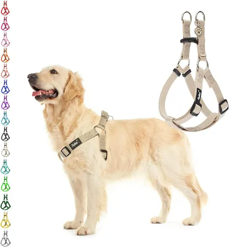 Miniatura 71 de PUPTECK arnés para perro para no jalar, reflejante, ajustable, básico, de nailon, chaleco para cachorro, para caminar al aire libre con etiqueta