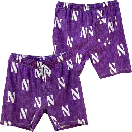 Miniatura 6 de Wes and Willy NCAA Palm Tree - Traje de baño para hombre