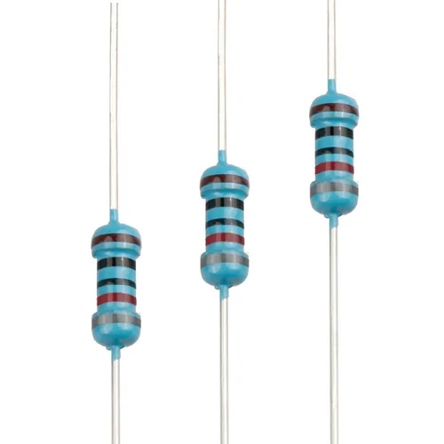 Miniatura 111 de 100pcs 1 ohm Resistor 1/4w (0.25 W) Resistencia fija de película metálica de tolerancia ±1%, múltiples valores de resistencia opcional