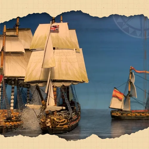 Miniatura 5 de Wargames Delivered - Black Seas The Age of Sail Merchant Buques incluye 2 recipientes de resina y metal - Juego de mesa de acorazado por Warlord