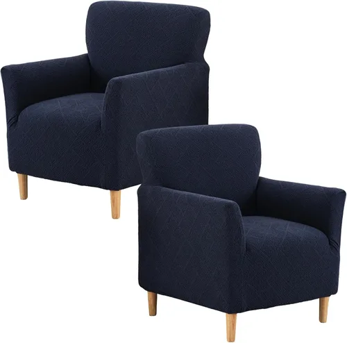 Miniatura 83 de Fundas de jacquard para sillón de banquete, fundas suaves para sillón, fundas elásticas de 1 pieza para sala de estar, funda antideslizante