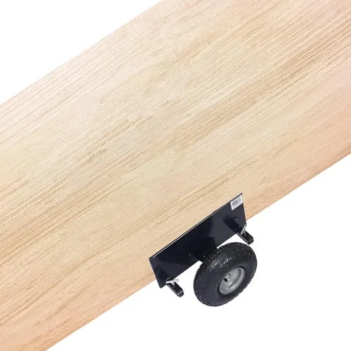 Miniatura 6 de Plataforma de panel resistente, muñecas de puerta ajustables con ruedas, 2 ruedas neumáticas de 10 pulgadas, rodamiento de carga de 600 libras