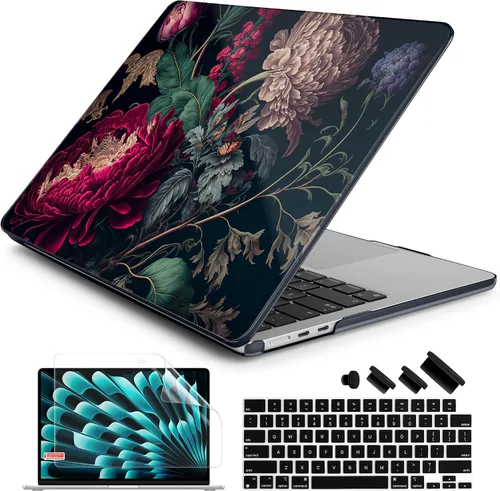 Miniatura 15 de Batianda Funda prémium para MacBook Air de 15 pulgadas M5 2026 M4 2025 M3 2024 M2 2022, ultra delgada de 0.047 in, carcasa rígida de plástico