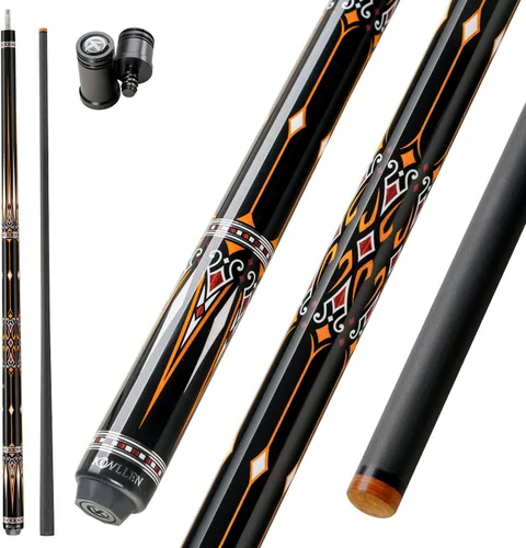 Miniatura 24 de KONLLEN Carbon Fiber Pool Cue Stick 58-inch Professional Pool Sticks for Adults Full Carbon Technology Low Deflection Pool Cue Billiard Cues with