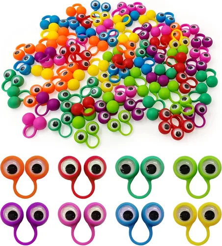 Marionetas de dedo de ojo, marionetas de dedo de ojo, marionetas ondulantes, anillos de marionetas de dedo para ojos, juguete para niños, recuerdos