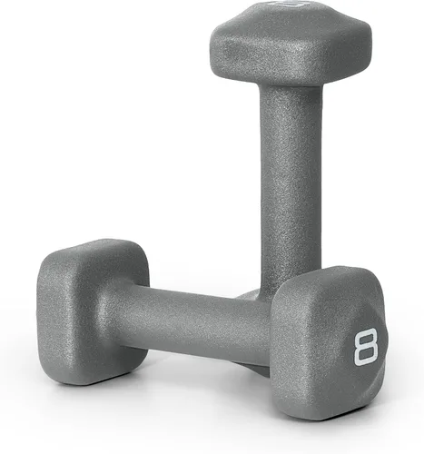 Miniatura 22 de Tone Fitness Pares de Mancuernas de Pesas de Neopreno con Cabeza Cuadrada Antirrodamiento Múltiples Opciones Azul