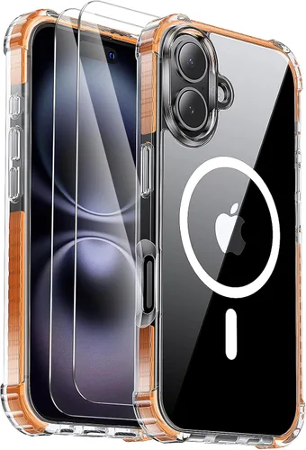 Miniatura 38 de Funda para iPhone Air [compatible con MagSafe] [2 protectores de pantalla] [prueba de caídas de grado militar] Funda magnética resistente