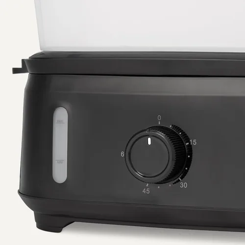 Miniatura 3 de Amazon Basics Vaporizador eléctrico de alimentos para cocinar verduras, diseño de 3 niveles, temporizador de 60 minutos con apagado automático