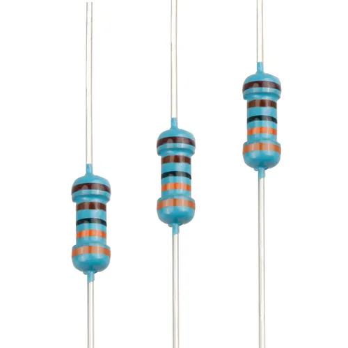 Miniatura 68 de 100pcs 1 ohm Resistor 1/4w (0.25 W) Resistencia fija de película metálica de tolerancia ±1%, múltiples valores de resistencia opcional