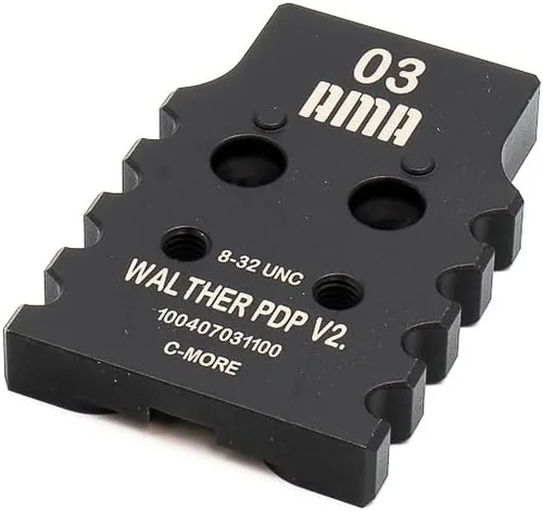 Placa adaptadora Super Grip para Walther PDP V2, serie F compatible con Trijicon, Holosun, Leupold, Shield, Docter