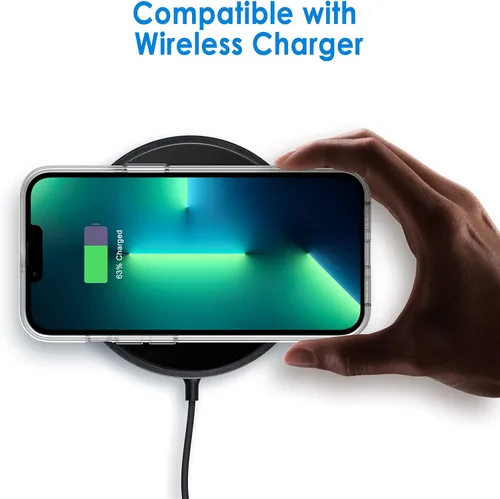 Miniatura 4 de JETech - Funda para iPhone 13 Pro Max de 17 cm, cubierta a prueba de golpes transparente antiamarilleamiento, parte trasera transparente