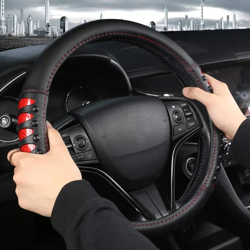 Miniatura 4 de West Llama - Funda para volante de automóvil, 15 pulgadas