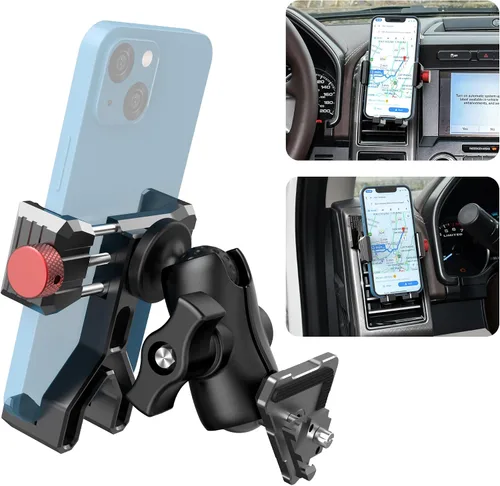 Soporte de teléfono de ventilación de aluminio mejorado para Ford F150 (2015-2020), Expedition (2018-2021), súper resistente (2017-2021), con