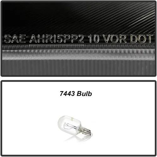Miniatura 6 de ACANII - Faros delanteros de repuesto para Honda Civic 2 puertas coupé 2014-2015, estilo de fábrica, lado del conductor y del pasajero