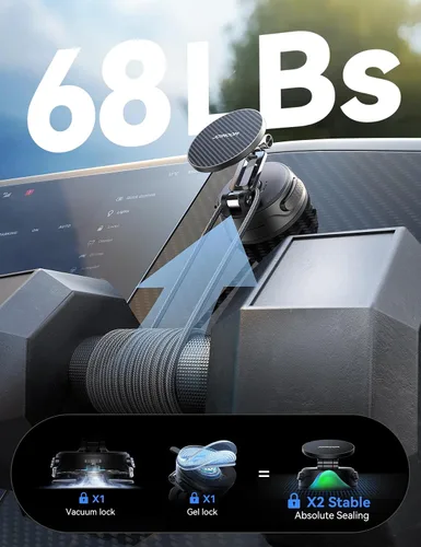 Miniatura 5 de JOYROOM Soporte de auto para iPhone, [Triplegable] MagSafe - Soporte de automóvil MagSafe para iPhone, [succión profesional + base de gel] soporte