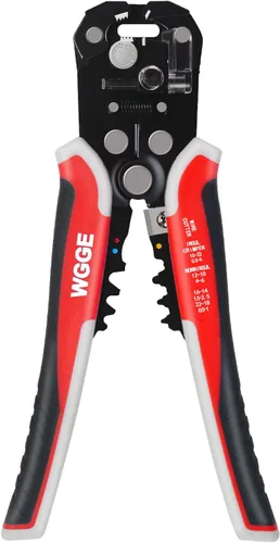 Miniatura 8 de WGGE WG-014 pelacables autoajustable con aislamiento, para pelar cables desde AWG 10-24, strippers automáticos con cortadores y buclera de 8