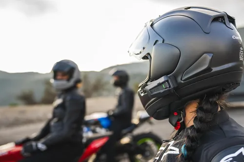 Miniatura 2 de Cardo PACKTALK PRO - Sistema de comunicación para casco de motocicleta con intercomunicación, detección de caídas, encendido/apagado automático