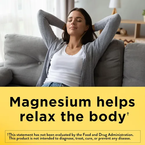 Miniatura 3 de Nature Made Óxido de magnesio 250 mg, suplementos de magnesio para hombres y mujeres, apoyo para la salud muscular, corazón, huesos y nervios, 200