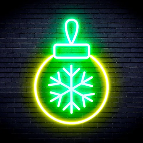 Miniatura 31 de ADVPRO Letrero de neón LED de silicona de la flexión del ornamento del árbol de Navidad - azul - st16s32-fnu0119-b