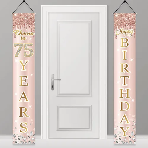 Miniatura 15 de Decoración de cumpleaños número 13 para niñas, cartel de feliz cumpleaños de 13 adolescentes, suministros para fiesta, telón de fondo de cumpleaños