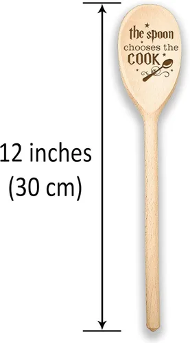 Miniatura 5 de Wizards - Juego de cucharas de madera inspiradas en magos con diseño de bruja grabada, regalos mágicos, regalo de cumpleaños con temática de mago