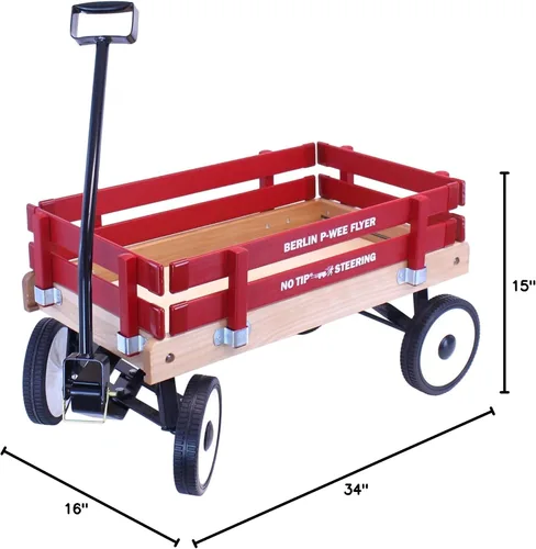 Miniatura 5 de AmishToyBox Berlin P-Wee Wagon - Modelo F257 - Amish fabricado en Ohio, Estados Unidos (azul)