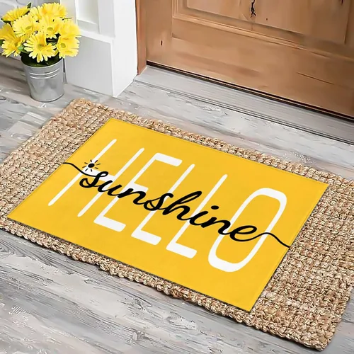 Miniatura 9 de Tapete bohemio con citas inspiradoras de 17 x 29 pulgadas, tapete decorativo de entrada, tapete de goma antideslizante, tapete lavable