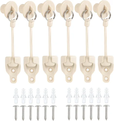 Miniatura 10 de Reemplazo universal de persianas enrollables para exteriores e interiores (5 tapas finales, beige)