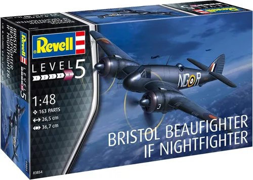 Miniatura 9 de Revell RV03854 03854 Beaufighter IF Nightfighter Plastic Model kit escala 1:48, sin pintar