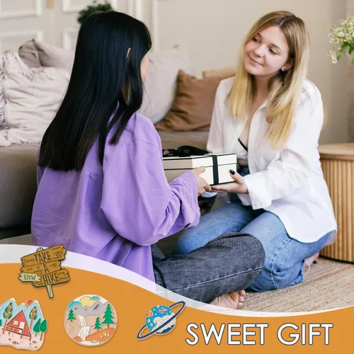 Miniatura 11 de Pandahall - Broches esmaltados de aleación con varios temas, broche de solapa, juego de pines esmaltados