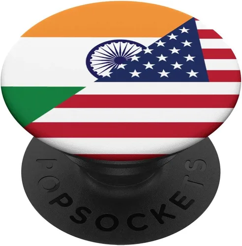 Bandera india americana para los Estados Unidos y la India regalo de orgullo de Mumbai – PopSockets Grip y soporte para teléfonos y tabletas