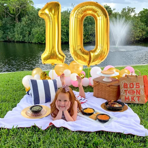 Miniatura 1053 de KatchOn, Globo grande azul número 2 de 40 pulgadas Decoraciones de cumpleaños de Baby Shark para niño de 2 años Globo azul número 2 Globo