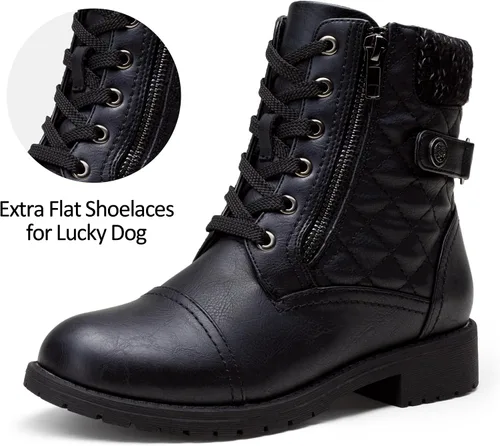 Miniatura 4 de Vepose - Botas de combate a la moda para mujer, altura al tobillo