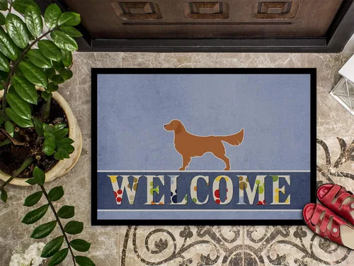 Miniatura 3 de Caroline's Treasures BB5508JMAT - Tapete de bienvenida Golden Retriever de 24 x 36 pulgadas, tapete para puerta delantera, interior y exterior