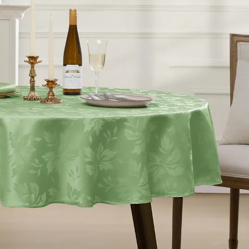 Miniatura 27 de Romanstile Mantel rectangular de jacquard de primavera, impermeable, diseño floral de damasco, manteles decorativos de tela pesada para cenas