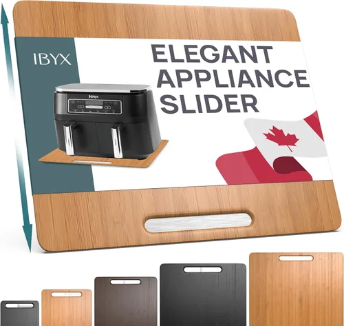 Ibyx Elegante bandeja deslizante para tu cafetera y electrodomésticos de cocina pesados, resistente, se desliza fácilmente debajo del gabinete